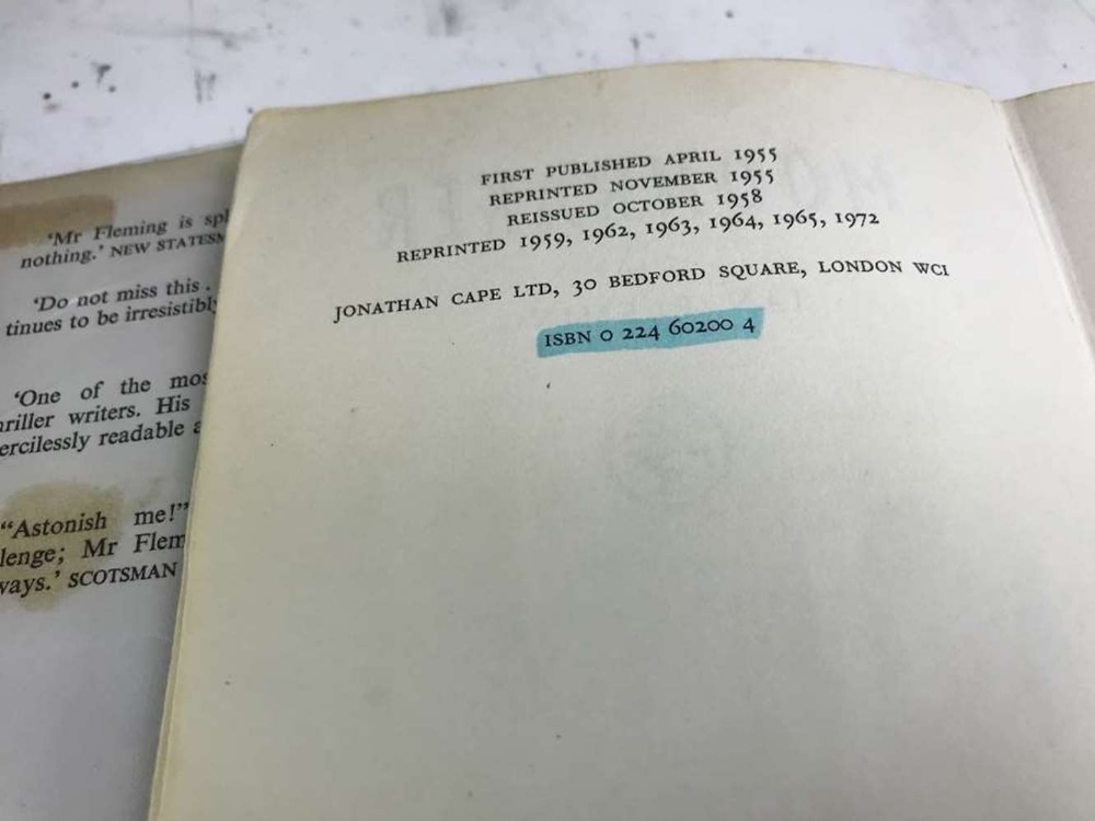 Ian Fleming (Cape) Six Vintage Hardback Books- James Bond - Image 7 of 10