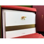 Cartier Paris - Gold Embossed Collection of Invite/Thankyou Cards& Envelopes With Elephant Motif