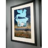 Fix Masseau "Orient Express " Framed 1985 Lithograph-Ltd Edition of 200