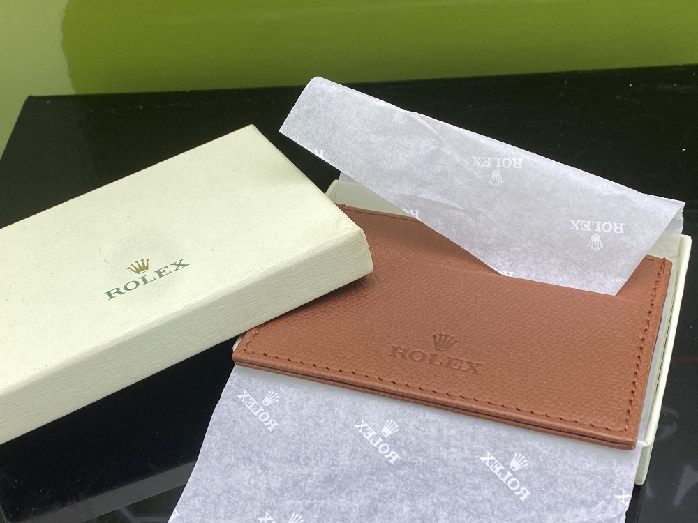 Rolex Official Merchandise Credit Card Leather Holder - Image 2 of 3