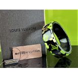 Louis Vuitton Inclusion Gold Flake Bangle & Original Case