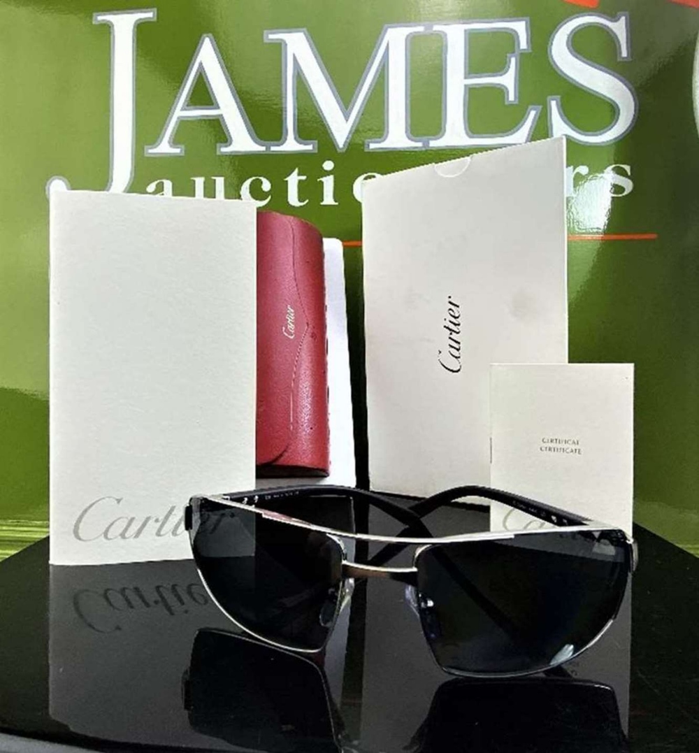 Cartier-Paris Gent`s Sunglasses Santos Edition - Image 6 of 6