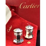 Cartier -Vintage Salt & Pepper Silver Cruet Set