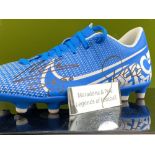 Football Interest-Pele` & Diego Maradona Signed Football Boot & Plaque