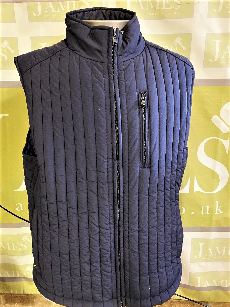 Hackett London Gent`s Designer Gillet & Under Jacket Warmer-Navy