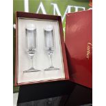 Cartier- La Maison De Ballet Crystal Champagned Flutes, New Examples.