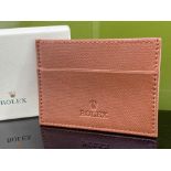 Rolex Official Merchandise Credit Card Leather Holder