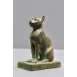 A Fine Gayer-Anderson French Vintage Egyptian Bronze ‘Bastet’ Cat