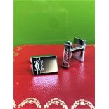 Cartier 925 Sterling Silver Cufflinks-Ex Display