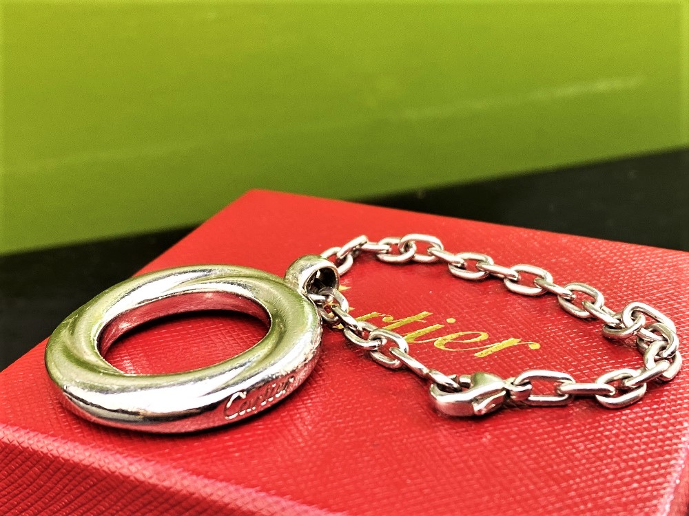 Cartier Paris Silver Keyring "Swirl" Edition