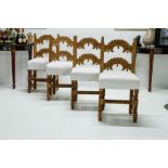 Charles II Style Oak Yorkshire Derbyshire Dining Chairs