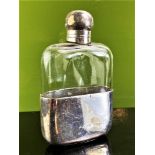 Vintage Hallmarked Silver Hip Flask