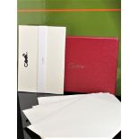 Cartier Stationery Set Notecards - Boxed - Nine Cards & Nine Envelopes-Embossed Panther Collection