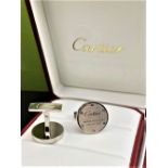 Cartier Sterling Silver Cufflinks "Water Resistant 925" Edition