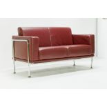 Italian Bauhaus Design 2 Seater KEA sofa by Emmegi
