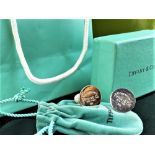 Tiffany Cufflinks 925 Silver Hallmarked- Please Return To Tiffany and Co, New York