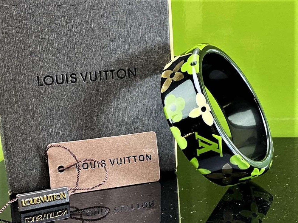 Louis Vuitton Inclusion Gold Flake Bangle & Original Case