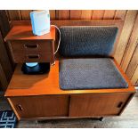 Mid Century Vintage Telephone Seat With Storage