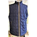 Hackett London Gent`s Designer Gillet & Under Jacket Warmer-Navy Blue