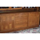 Vintage Swedish Teak Wall Unit Cocktail Cabinet Sideboard by Troeds