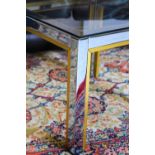 Romeo Rega Chrome and Brass Mid Century Modern Side/Lamp Table