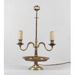 Vintage French Art Nouveau Bouillotte Desk Table Lamp