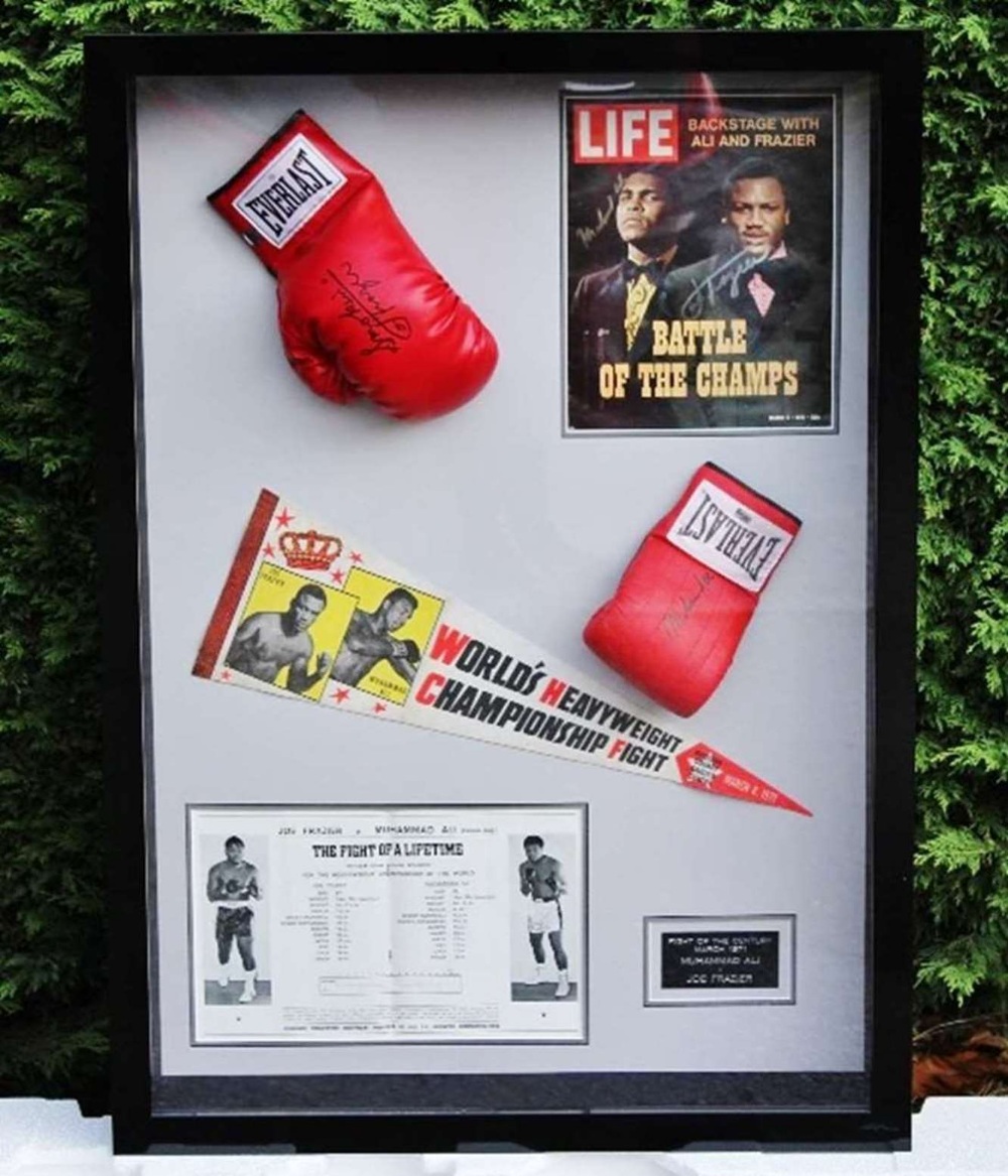 Muhammad Ali & Joe Frazier Signed Life Magazine "Fight of The Century" Montage
