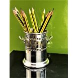 Mappin & Webb Silver Plated Condiment/Pen Holder