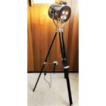 Movie Projector Style Lamp/Adjustable Height-Chrome Finish