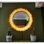 Palwa Original 60`s Vintage Cystal Illuminated Decorative Mirror-