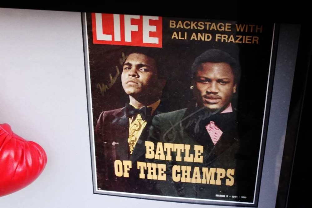 Muhammad Ali & Joe Frazier Signed Life Magazine "Fight of The Century" Montage - Image 3 of 5