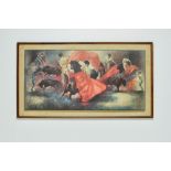 1970s Frame Mounted Julian Ritter -The Bullfighter - Mid Century Print