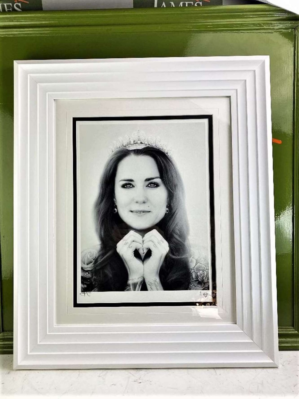 JJ Adams Kate Middleton Professionally Framed/Wishbone Edition