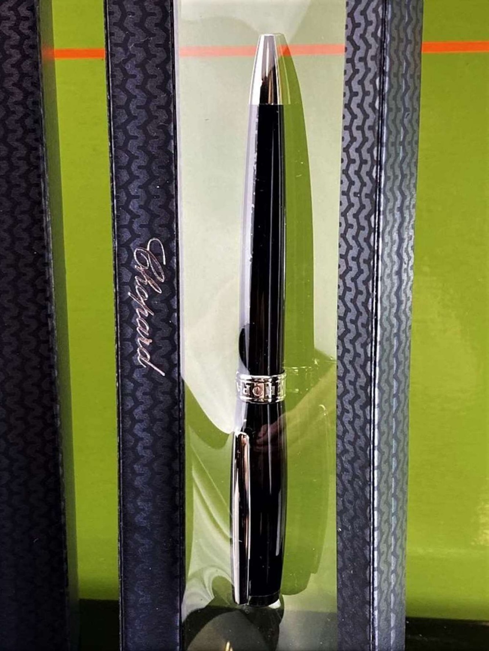 Chopard Mille Miglia Blue Ink Ball Point Pen & Case- New Example - Image 2 of 4