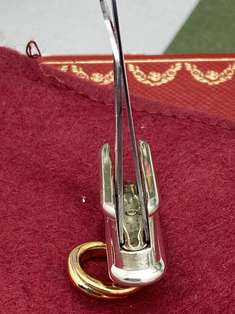 Cartier Paris -Extremely Rare Sterling Silver 925 & Gold Key Ring / Money Clip - Image 7 of 9