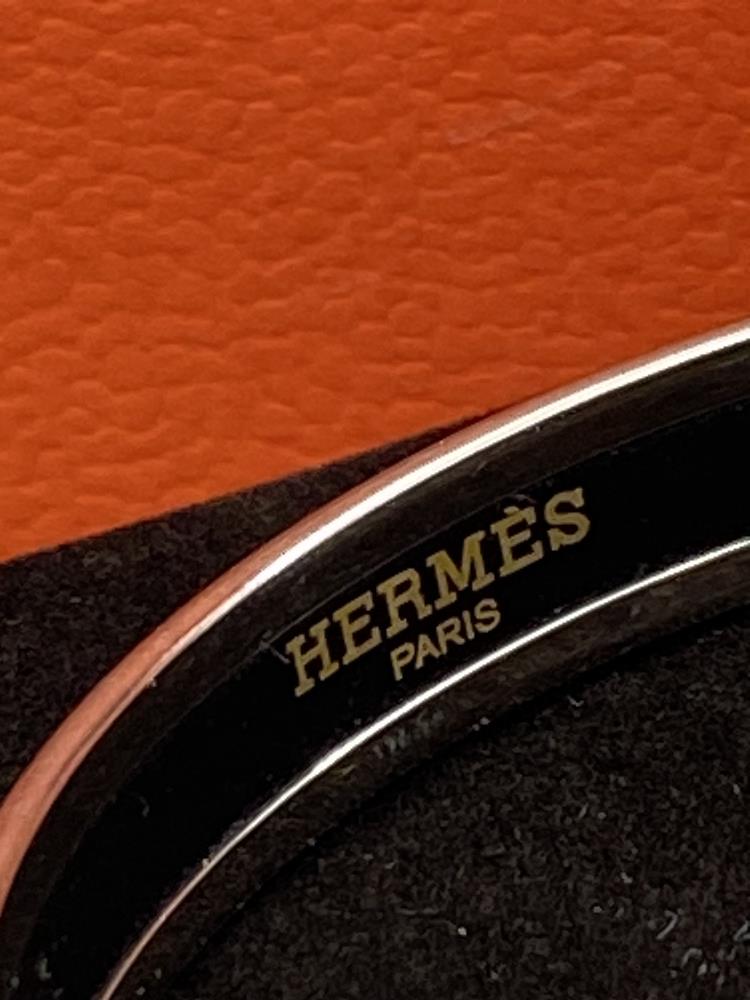 Hermes "Fluer De Lis" Classic Monogram & Silver Bracelet - Image 2 of 6