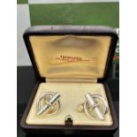 Hermes Paris Vintage 925 Sterling Silver "Circle" Cufflinks