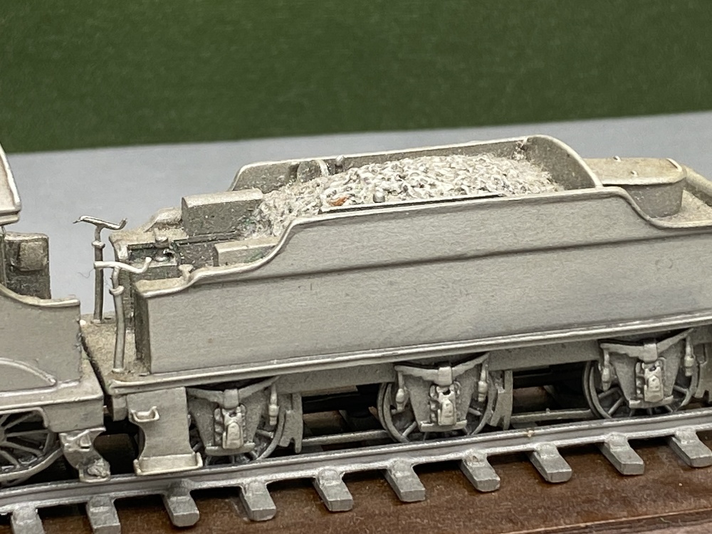 Franklin Mint Worlds Greatest Loco's - Pewter On Wooden Plinth - Dean Goods Edition - Image 3 of 5