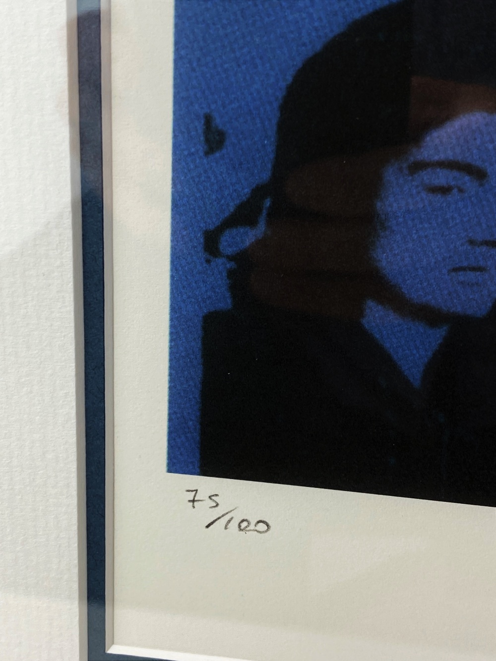 Andy Warhol (1928-1987) “Jackie Kennedy ” Numbered #75/100 Lithograph, Ornate Framed. - Image 3 of 4