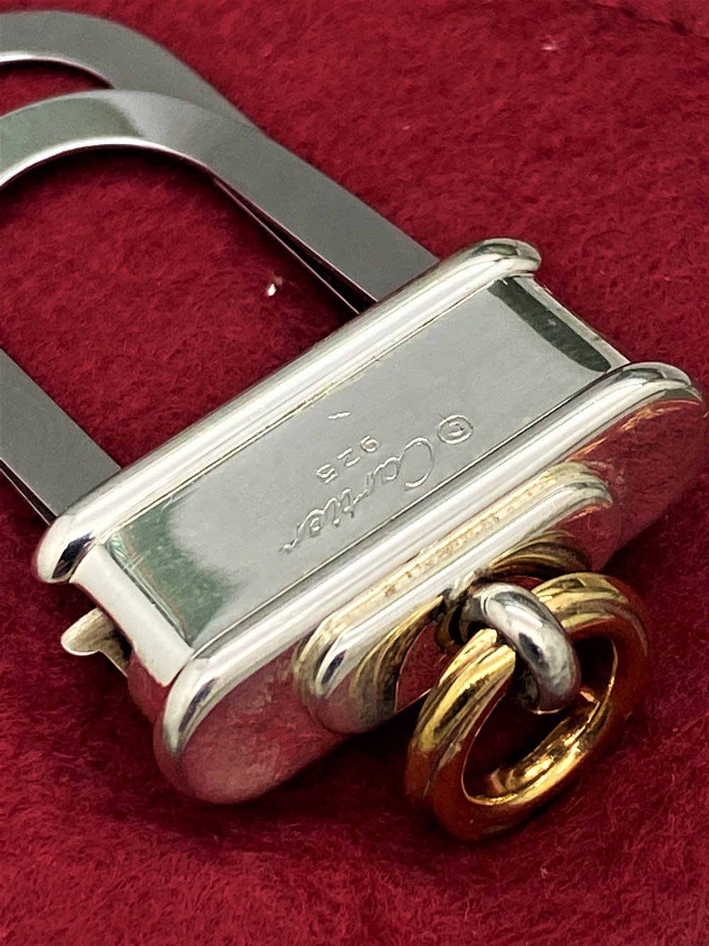 Cartier Paris -Extremely Rare Sterling Silver 925 & Gold Key Ring / Money Clip - Image 4 of 9