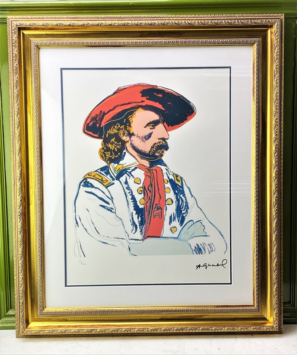 Andy Warhol (1928-1987) “General Custer” Numbered #51/100 Lithograph, Ornate Framed. - Image 7 of 7