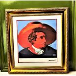 Andy Warhol (1928-1987) “Goethe” Castelli NY Original Numbered Lithograph 87/100, Ornate Framed.