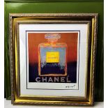 Andy Warhol (1928-1987) "Chanel” Castelli NY Original Numbered Lithograph #58/100, Ornate Framed.