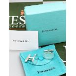 Tiffany & Co Classic Cufflinks Oval Edition Solid Silver