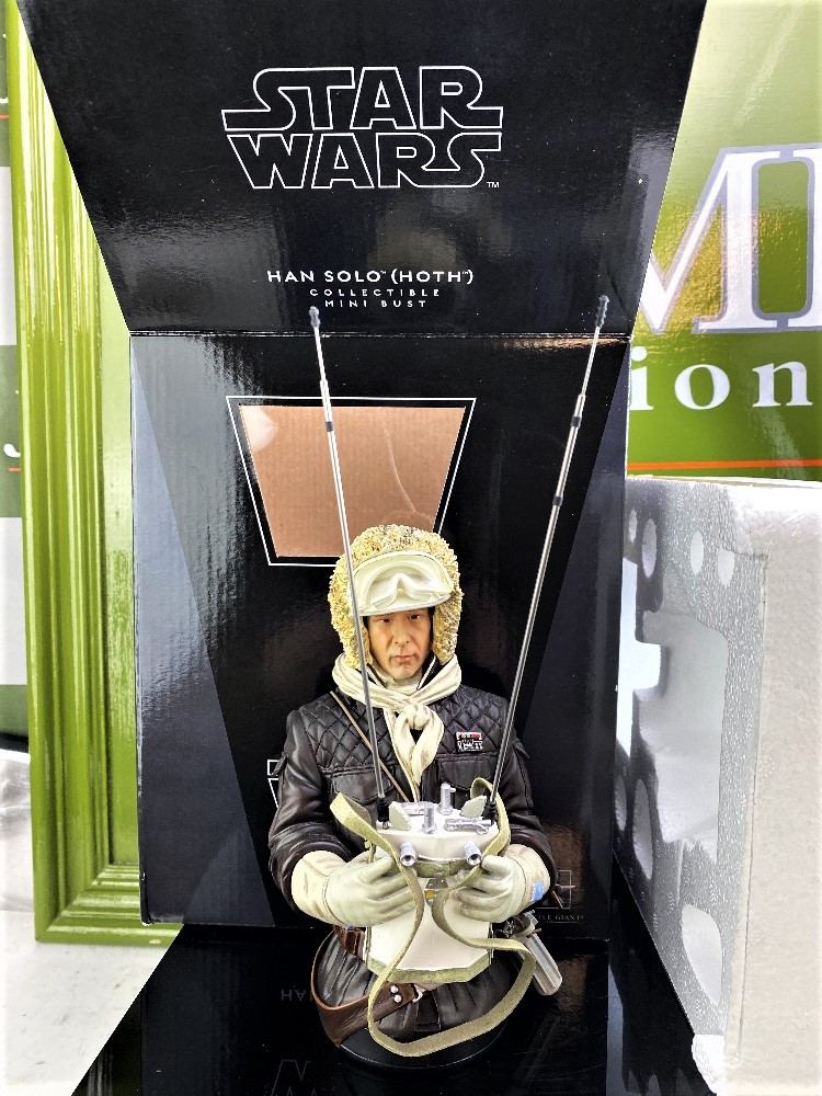 Star Wars Gentle Giant Han Solo (Hoth) Brown Jacket Collectible Mini Bust - Image 11 of 11