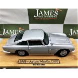 Aston Martin 1:18 Scale GoldFinger 007 DB5 on Wooden Display Plinth