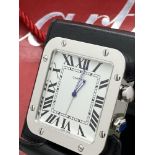 Cartier Paris Santos Desk Clock Alarm