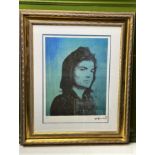 Andy Warhol (1928-1987) “Jacqui Kennedy” Castelli New York Numbered Lithograph 30/100, Ornate Framed