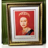 Andy Warhol (1928-1987) “Elizabeth” Castelli New York Numbered Lithograph 78/100, Ornate Framed.