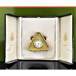 Kitney & Co Vintage Gold Plated Desk Clock, Made in England